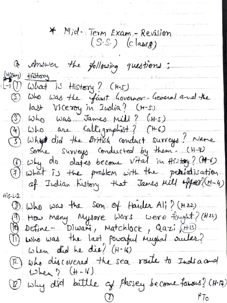 8th Practice Work For Mid Term Exam | PDF