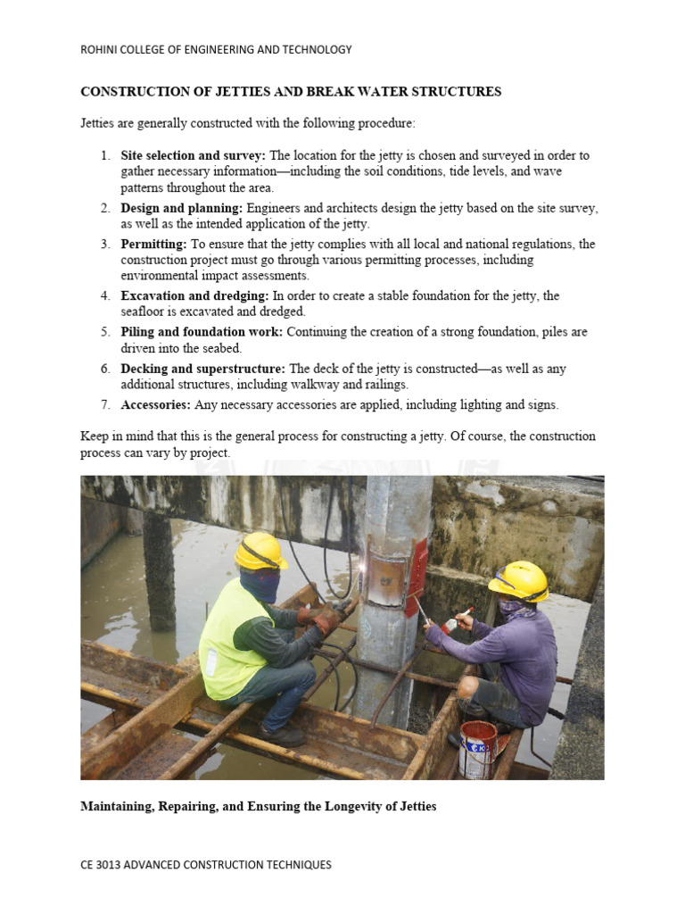 3.5 Construction of Jetty Breakwater | PDF | Erosion | Earth Sciences