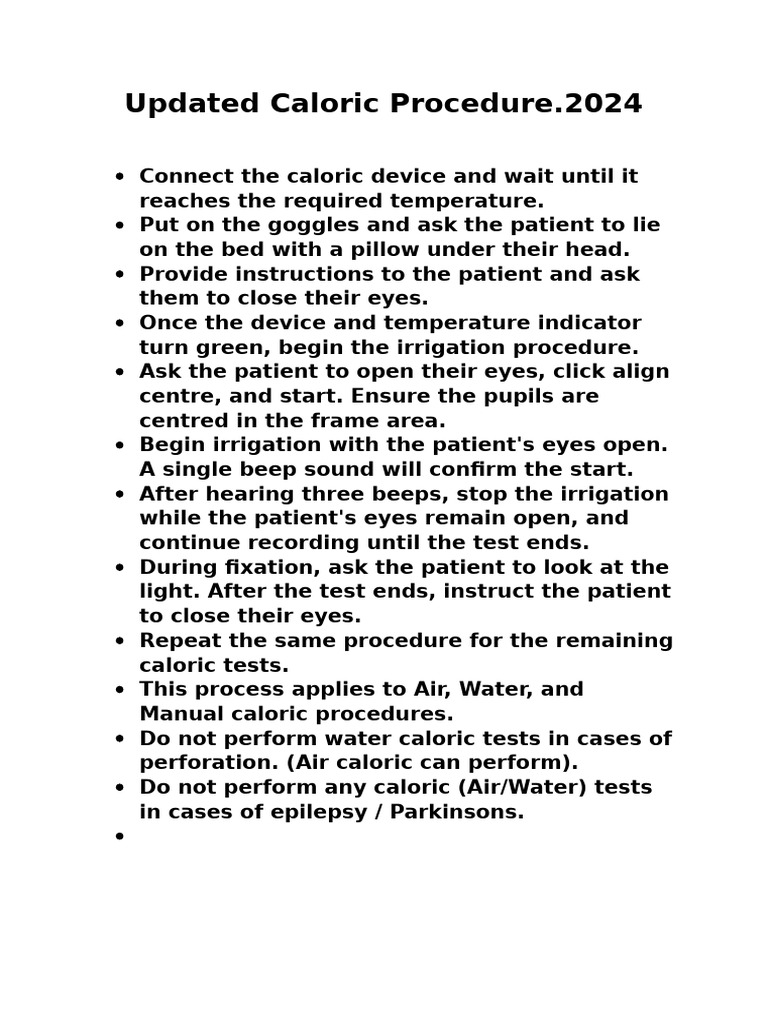 Caloric Quick Learn Process 2024 (1) Pari | PDF