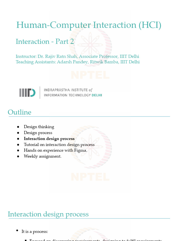 Week 3 Part 2 - Interaction | PDF | Usability | Software Development ...