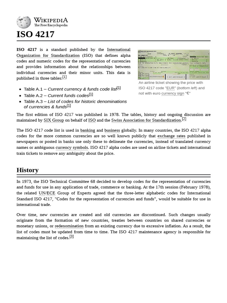 Iso 4217 | PDF | Foreign Exchange Market | Currency