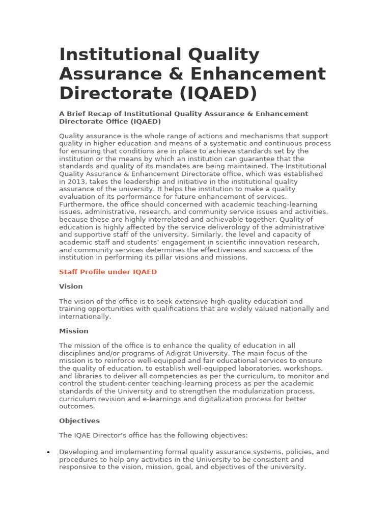 New DOCX Document (2) | PDF | Audit | Quality Assurance
