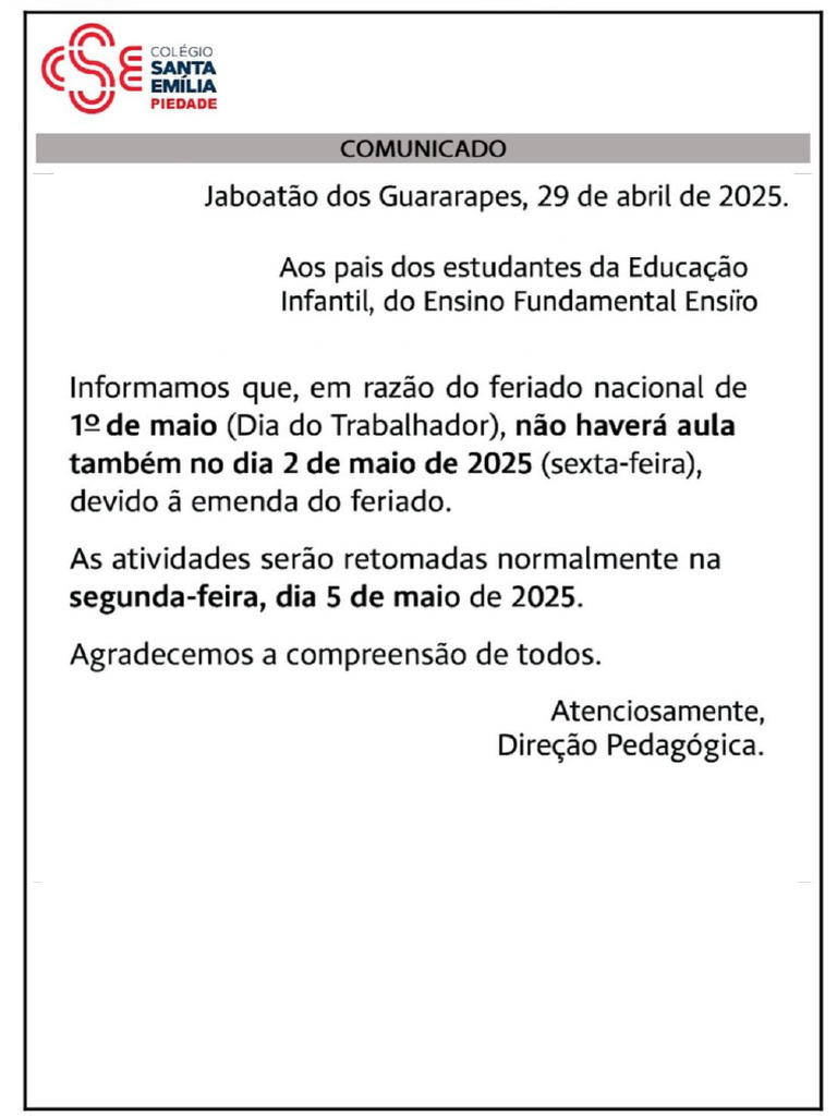Comunicado Informativo | PDF