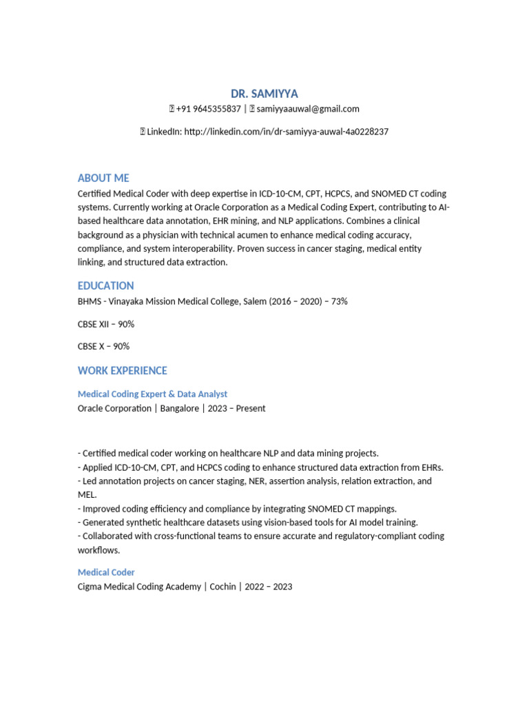 Medical Coding Expertise Overview | PDF | Electronic Health Record | Data