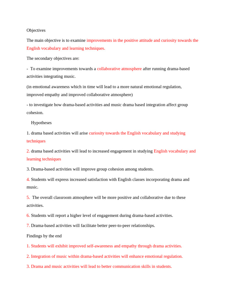 Objectives | PDF