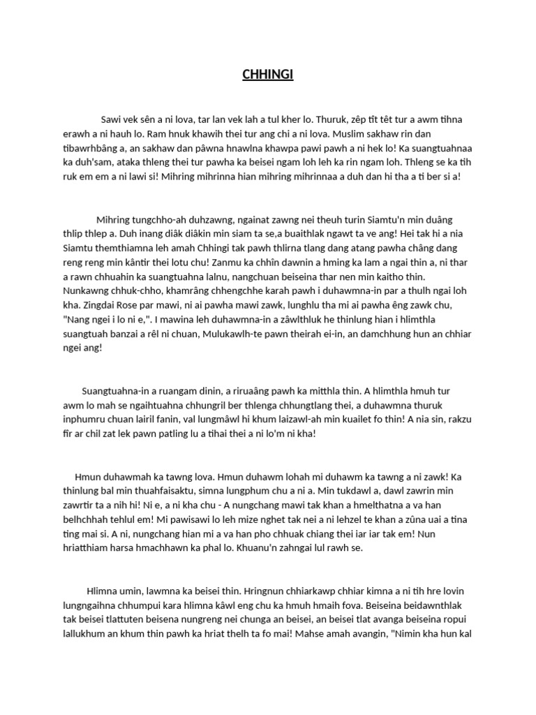 Chhingi | PDF