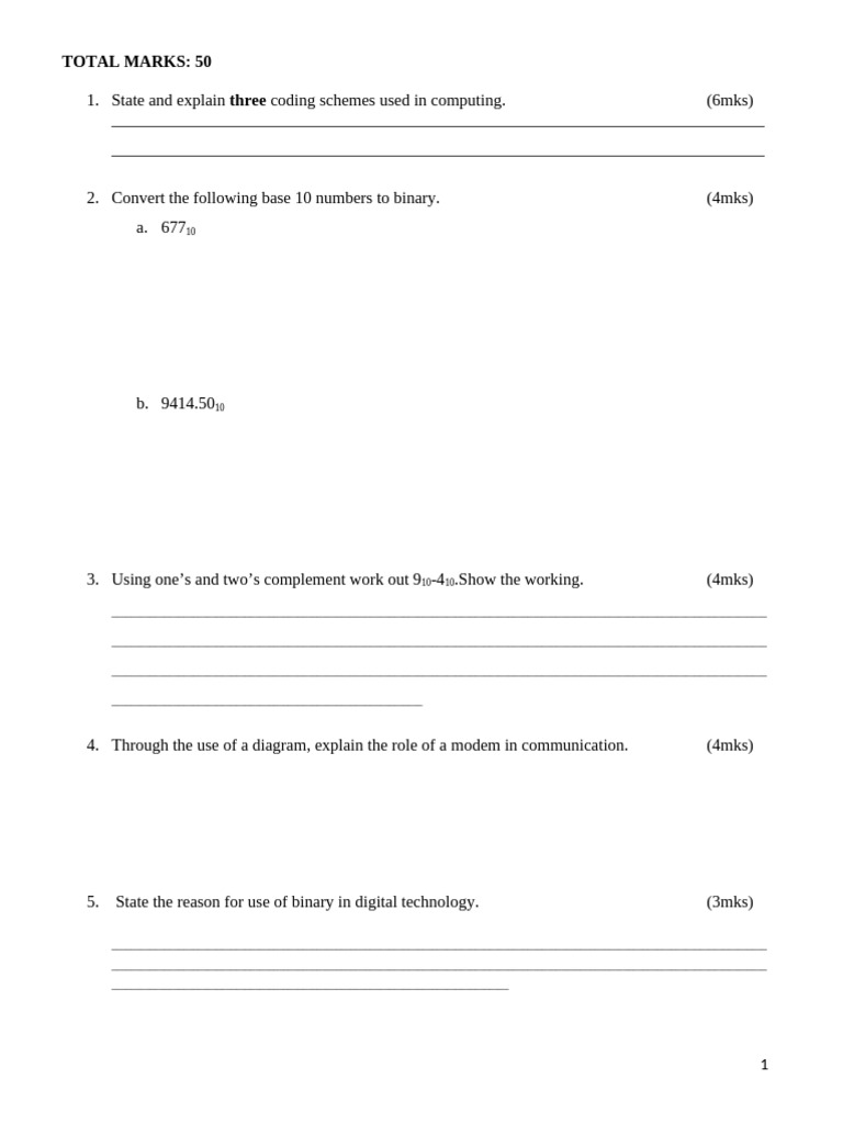 ICT Question Pattern for SSC 2026 | PDF | Computing | Computer Engineering