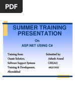 Summer Training Presentation