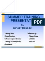 Summer Training Presentation