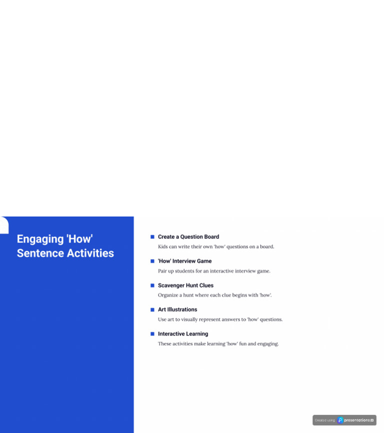 How sentences for kids learning English | PDF