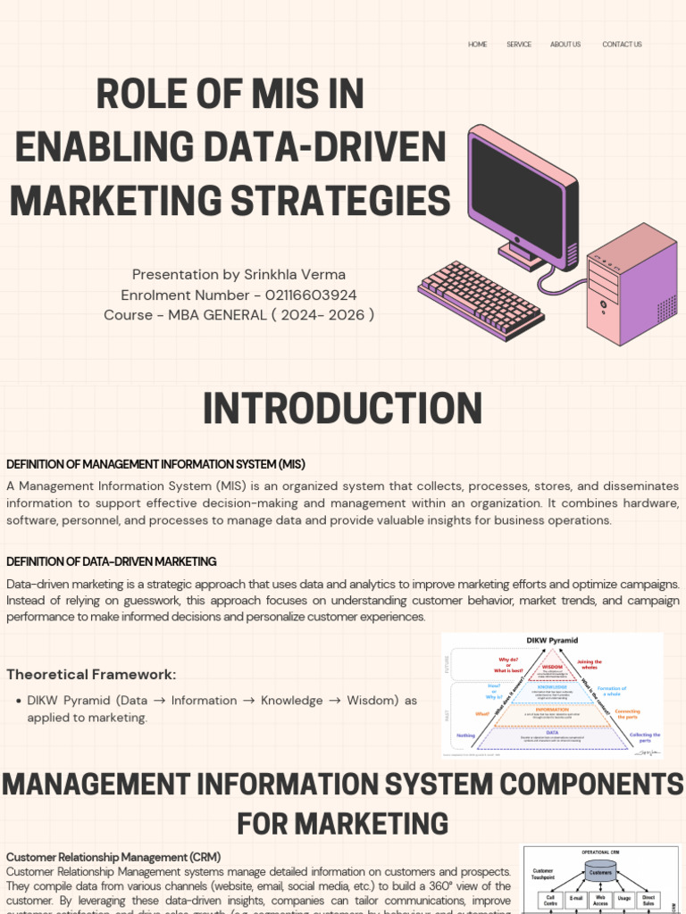 MIS for Data-Driven Marketing Strategies | PDF | Customer Relationship ...