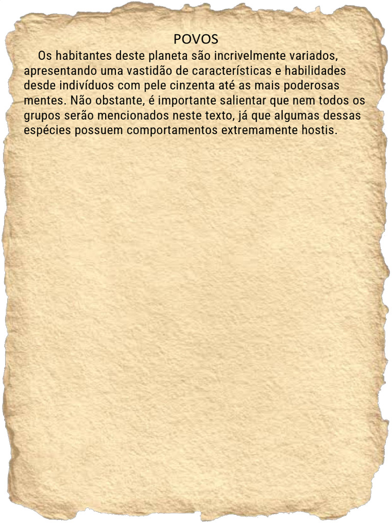 Povos e Características de Habitantes | PDF | Adaptação | Ambiente natural