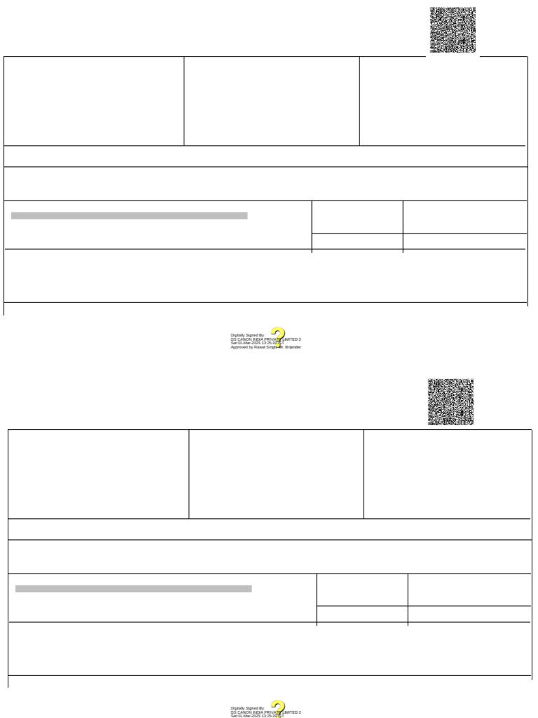 Canon India Pvt. Ltd. (SPM) : Signature Not Verified | PDF | Invoice ...
