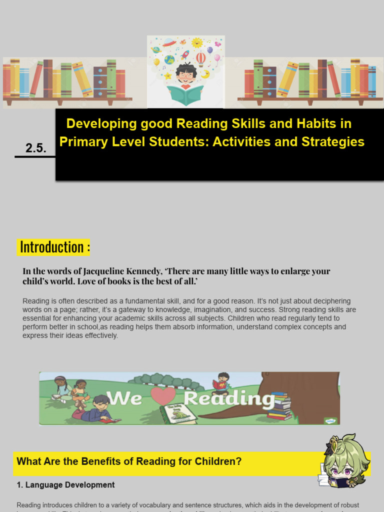 Reading Skills for Primary Students | PDF | Reading Comprehension ...
