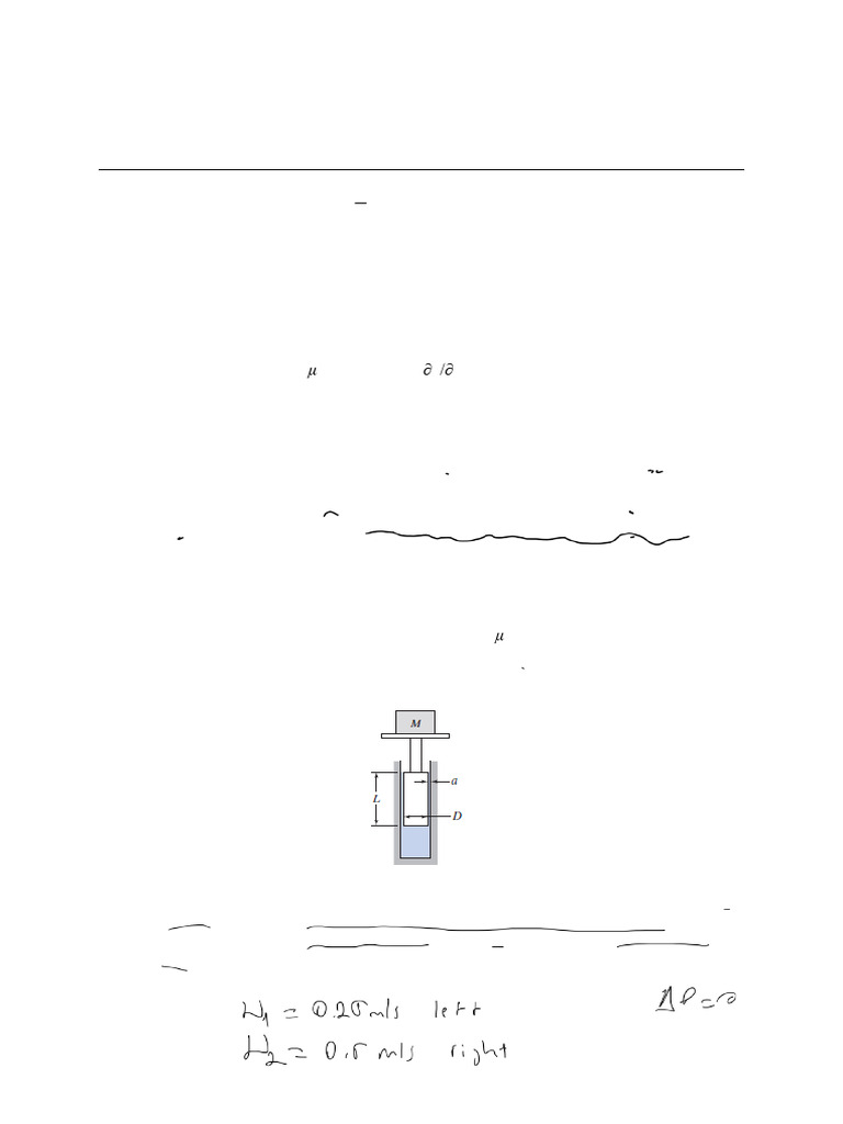Fluid Mechanics Problem Set #5 | PDF | Fluid Dynamics | Laminar Flow
