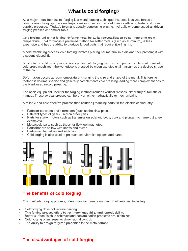 Cold vs. Hot Forging: Key Insights | PDF | Forging | Ductility
