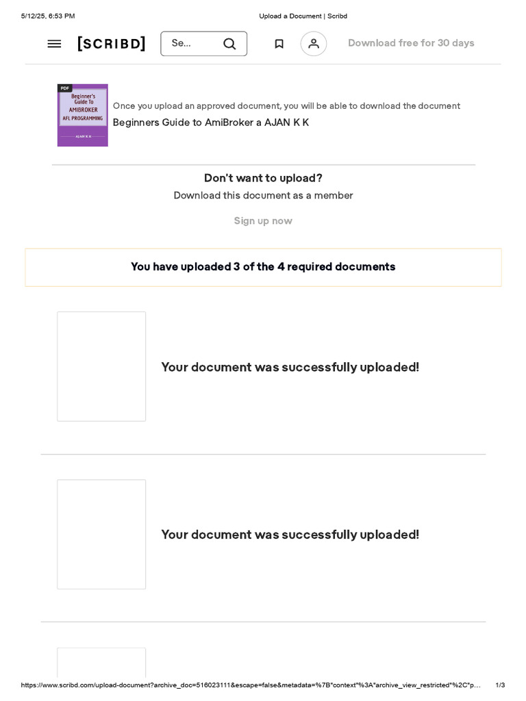 Upload A Document - Scribd4 | PDF | Scribd | Software