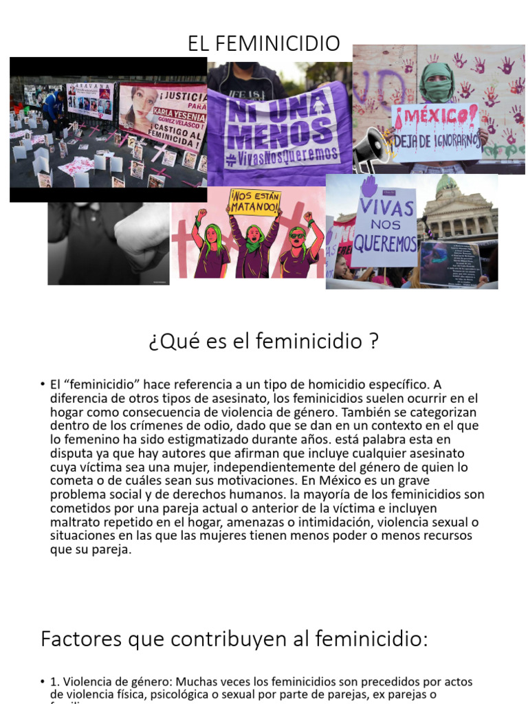 Feminicidio en México: Causas y Estadísticas | PDF | La violencia ...