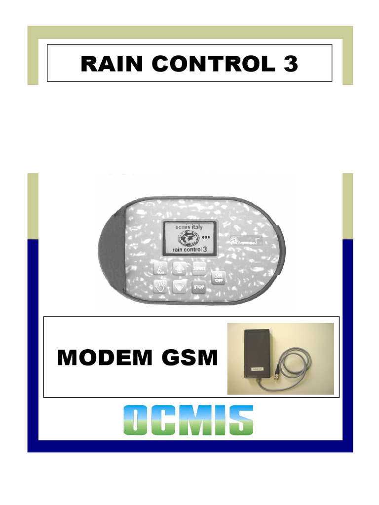 Manuel d'utilisation Rain Control 3 | PDF | Machine | Outils