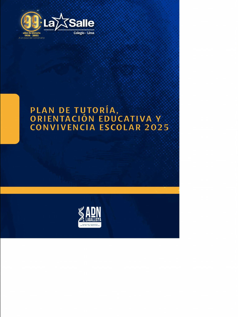 Plan de Tutoría y Convivencia Escolar 2025 | PDF | Escuelas | Salón de ...