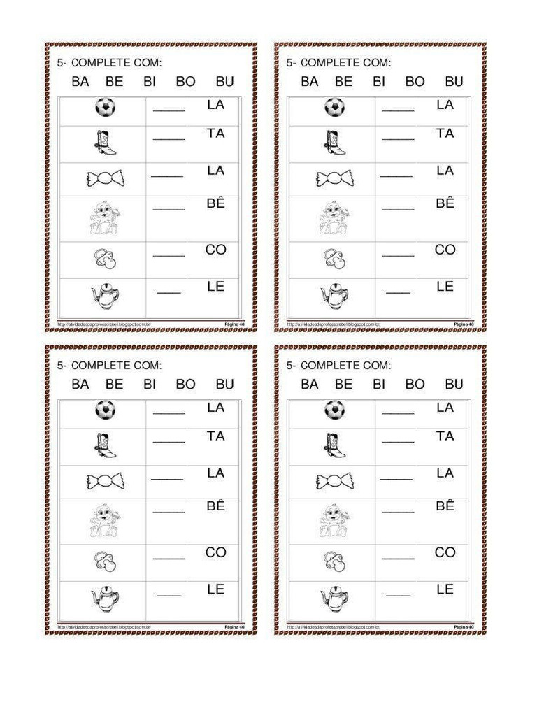 FORMAR PALAVRAS COM B | PDF