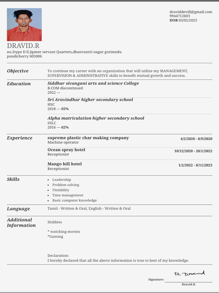 Resume 27 03 2025 09 29 33 Am | PDF