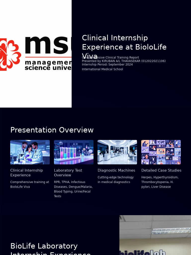 BioloLife Internship: Herpes Case Study | PDF | Human Diseases And ...