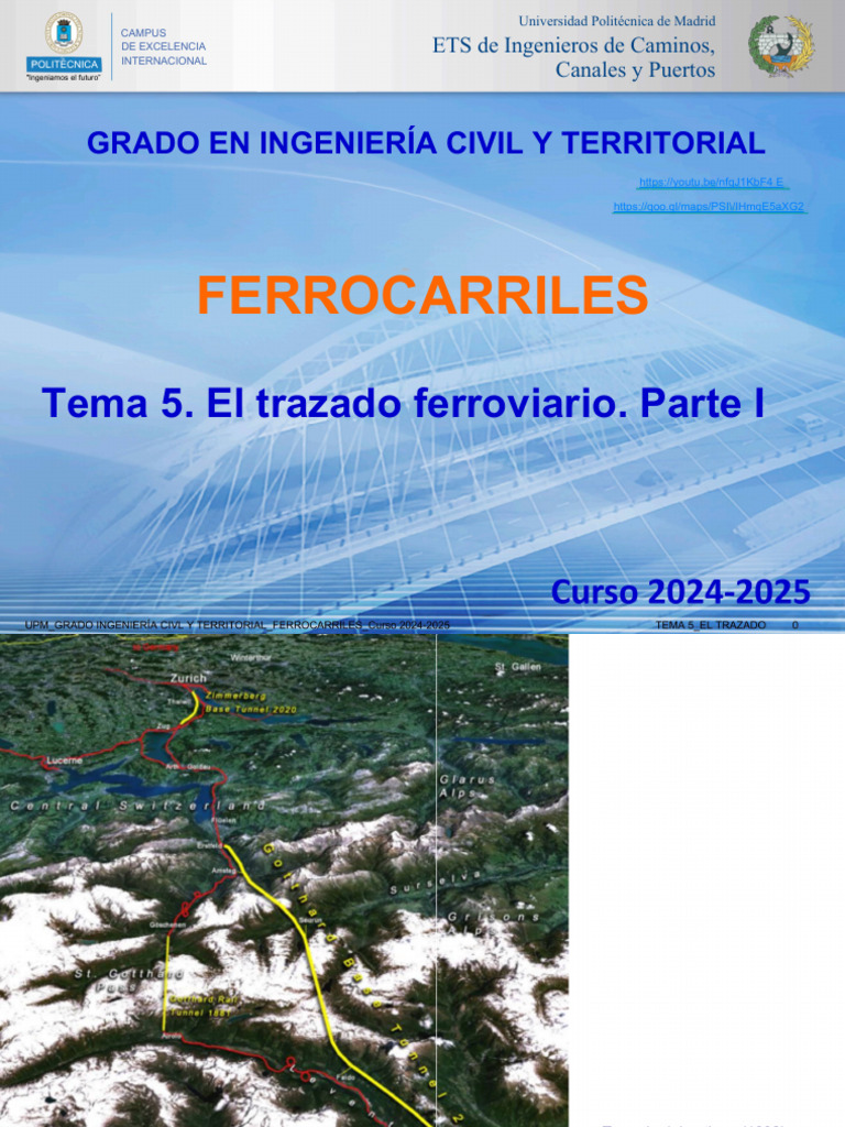 GICT - FFCC - El Trazado Ferroviario. Parte I - Curso 2024-2025 - OCR ...