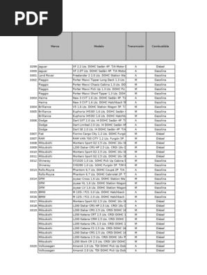 Vehicle Specifications Overview | PDF | Sedan (Automobile) | Audi