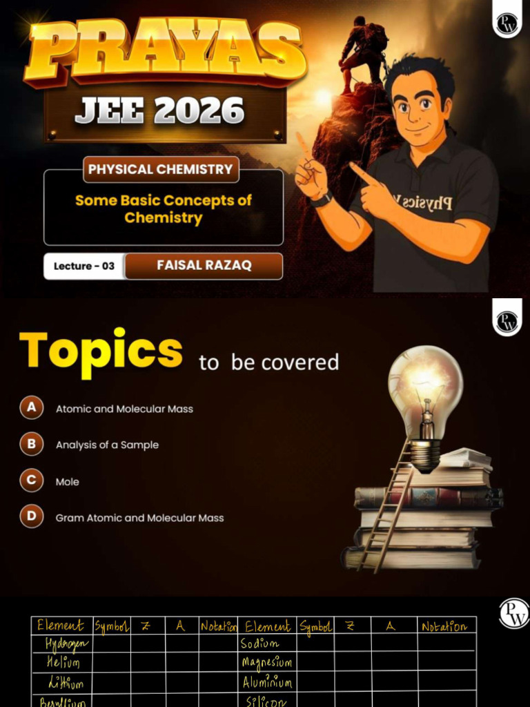 Some Basic Concepts of Chemistry 03 - Class Notes | PDF
