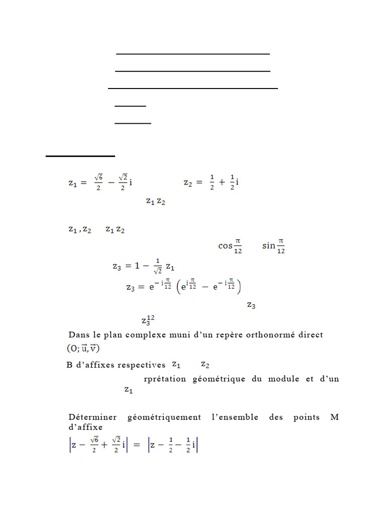 Examen Mathématiques Baccalauréat 2009 | PDF | Nombre complexe ...