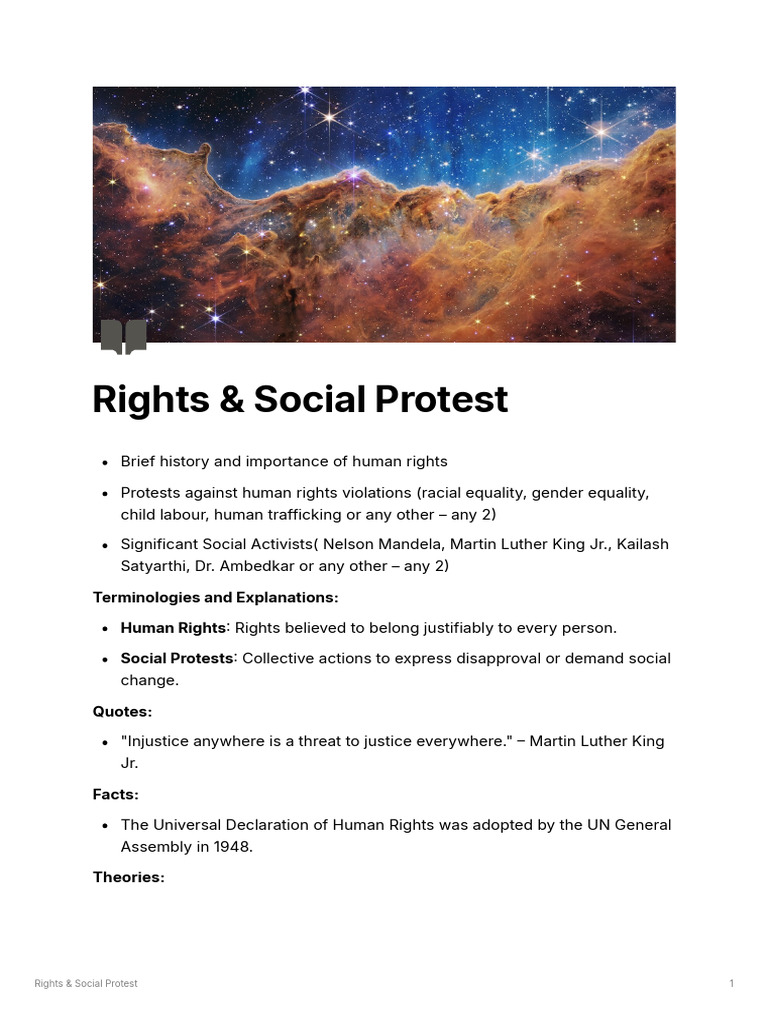 Rights Social Protest | PDF | Human Trafficking | Human Rights