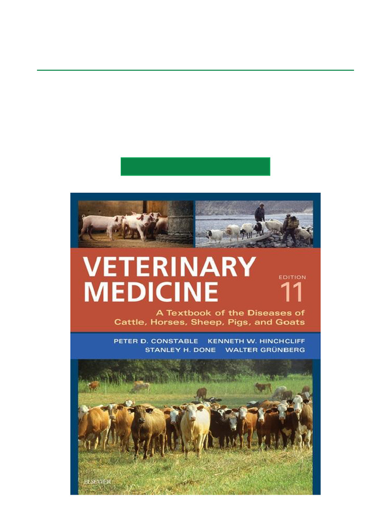 (Hot Now) Veterinary Medicine A Textbook of The Diseases of Cattle ...