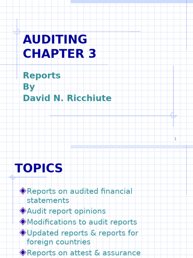 Audit Report Essentials and Opinions | PDF | Auditor's Report | Audit