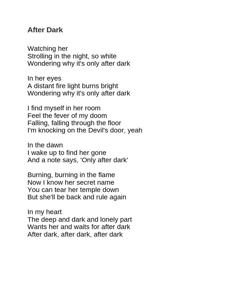 After Dark PDF