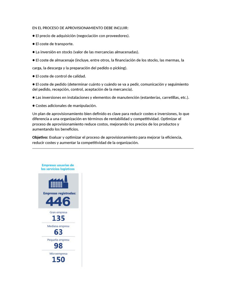En El Proceso de Aprovisionamiento Debe Incluir | PDF