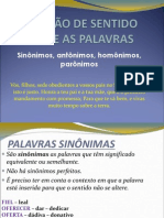 Homonimos e Paronimos