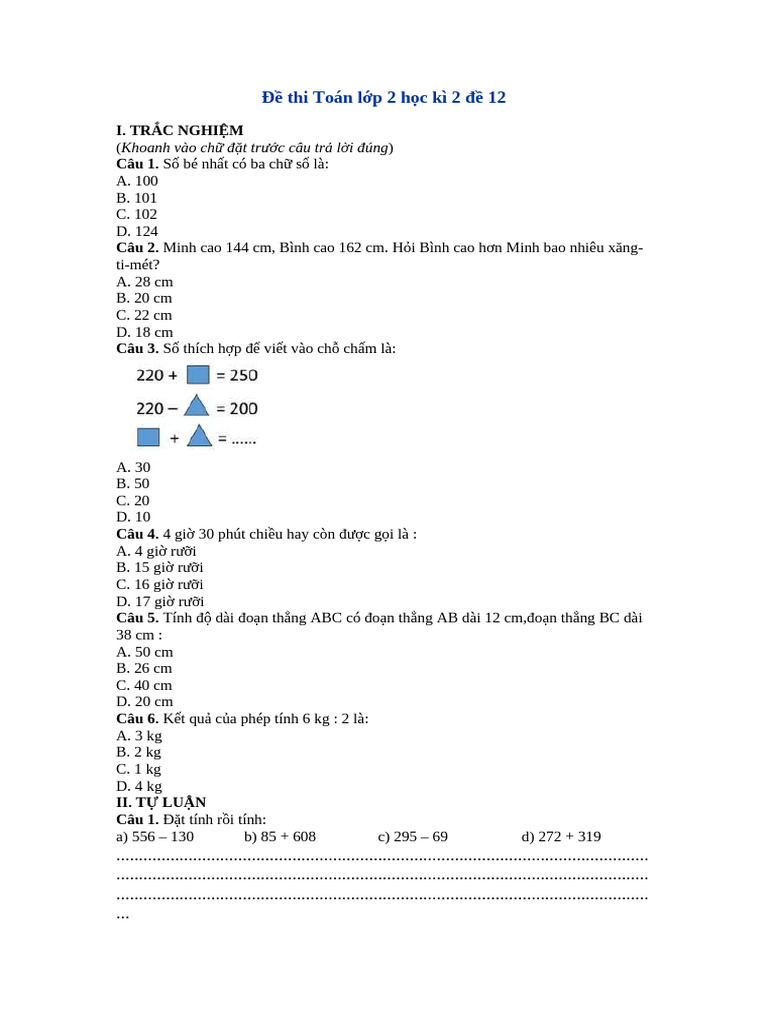 Toan 2l2 1214 | PDF