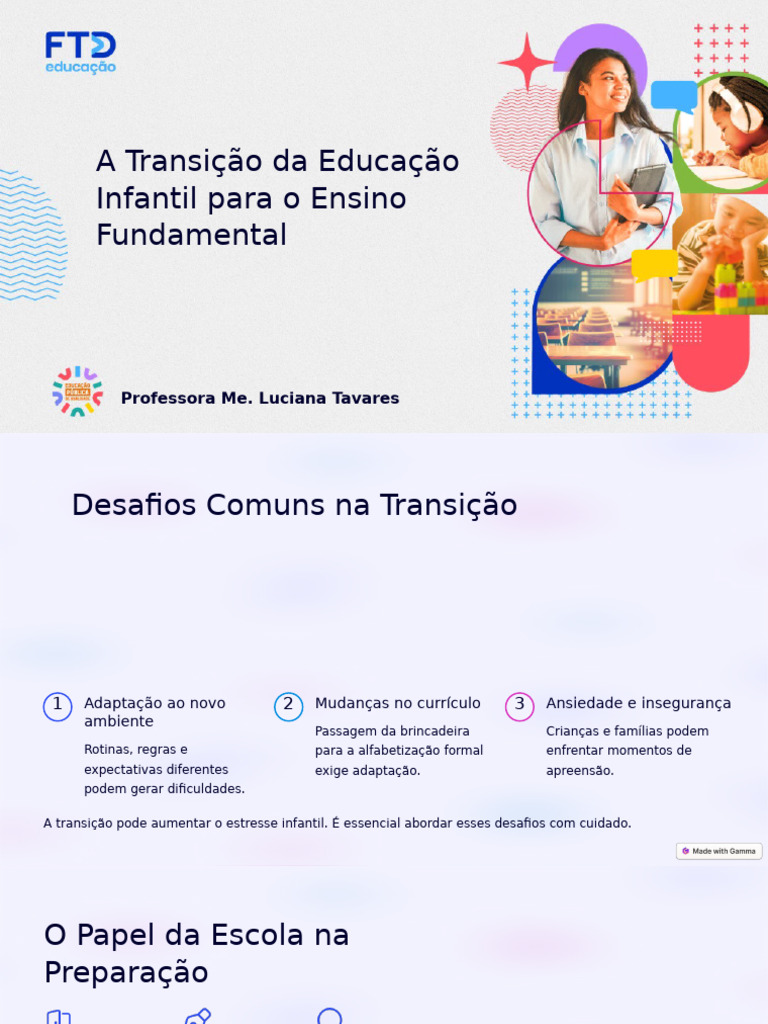 A Transição Da Educação Infantil para o Ensino Fundamental | PDF ...