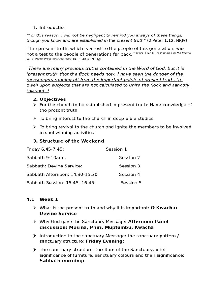 Understanding Present Truth in Scripture | PDF | Jesus | Truth