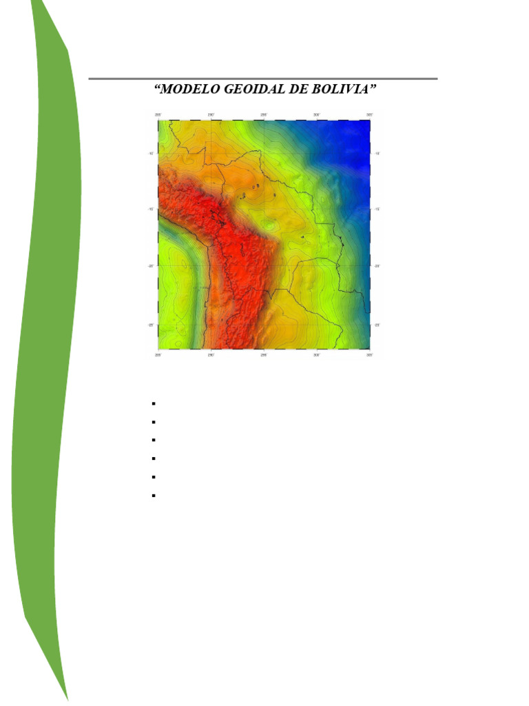 Modelo Geoidal de Bolivia: Desarrollo y Aplicaciones | PDF | Geodesia ...