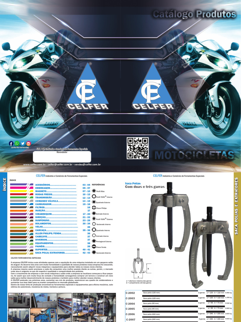 Celfer Catalogo Moto | PDF | Bens manufaturados | Máquinas
