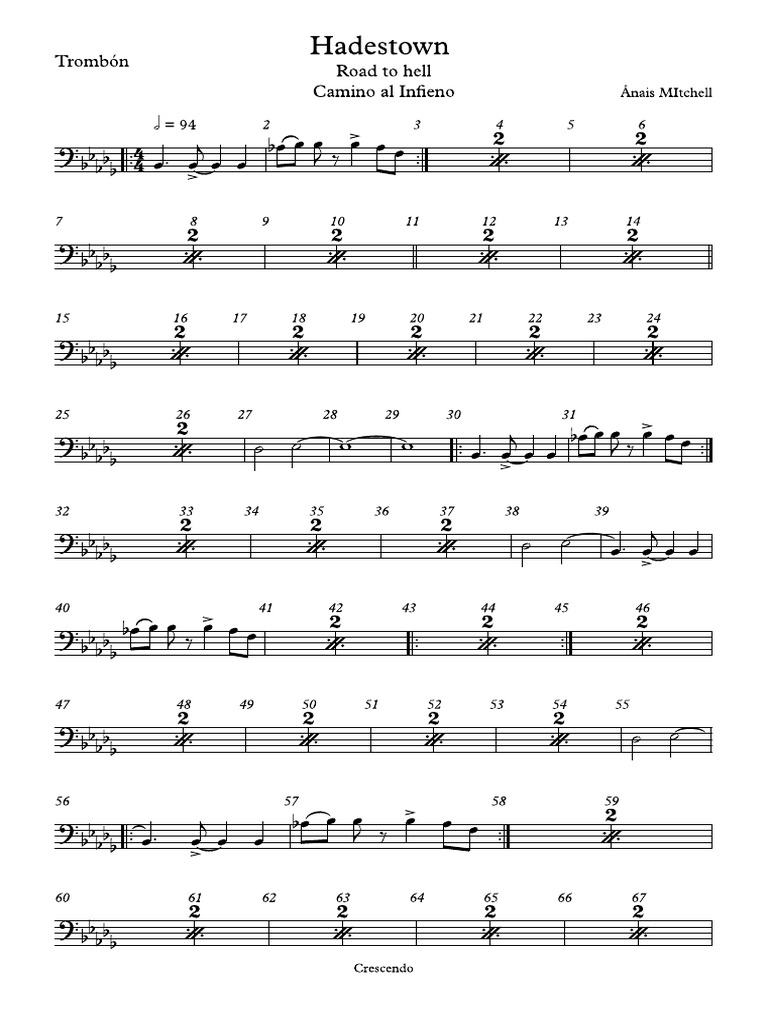 Trombon Hadestown | PDF