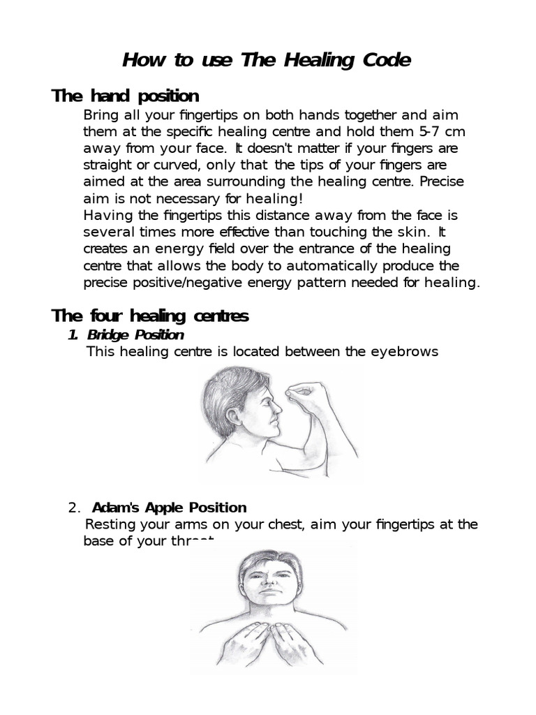 How To Use The Healing Codepdf | PDF | Behavioural Sciences | Psychology