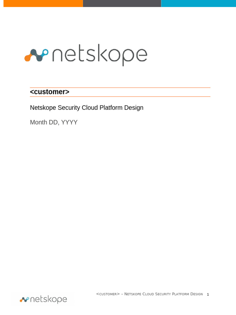 Netskope Cloud Security Platform Design | PDF | Proxy Server ...