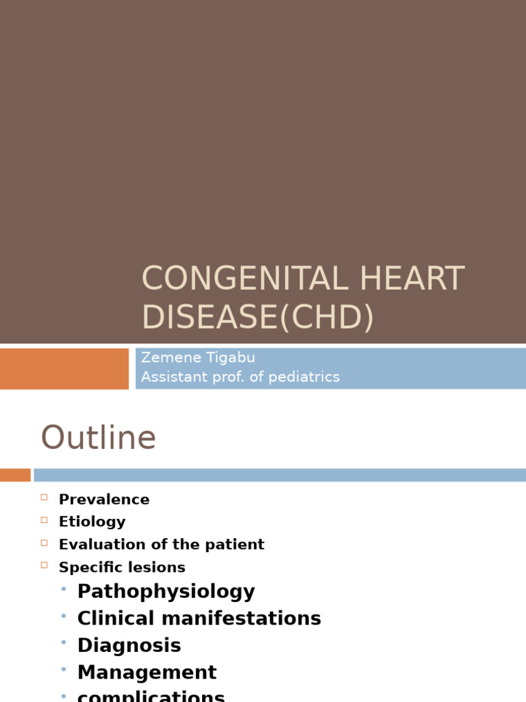 Understanding Congenital Heart Disease | PDF | Congenital Heart Defect ...