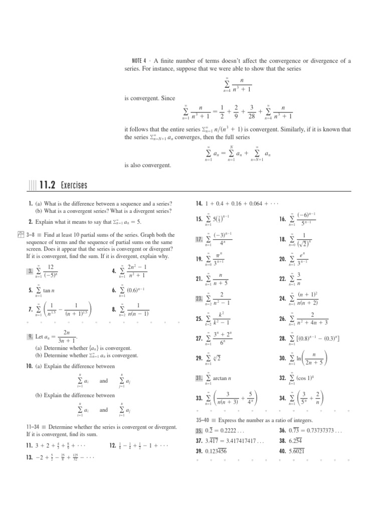 Series 1 | PDF | Sequence | Series (Mathematics)