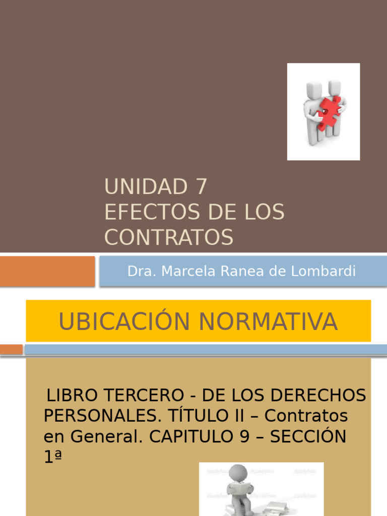 Efectos de los Contratos en el Derecho | PDF | Consentimiento | Derecho ...
