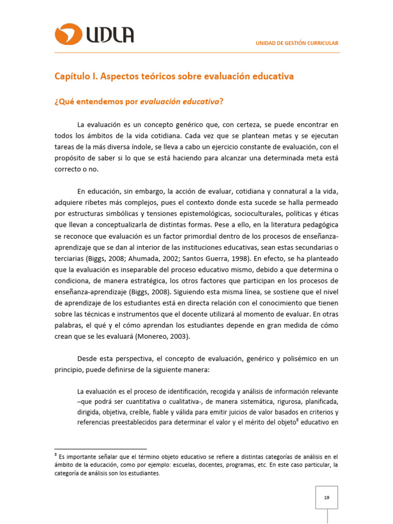 La Evaluacion Educativa | PDF | Evaluación | Enseñando