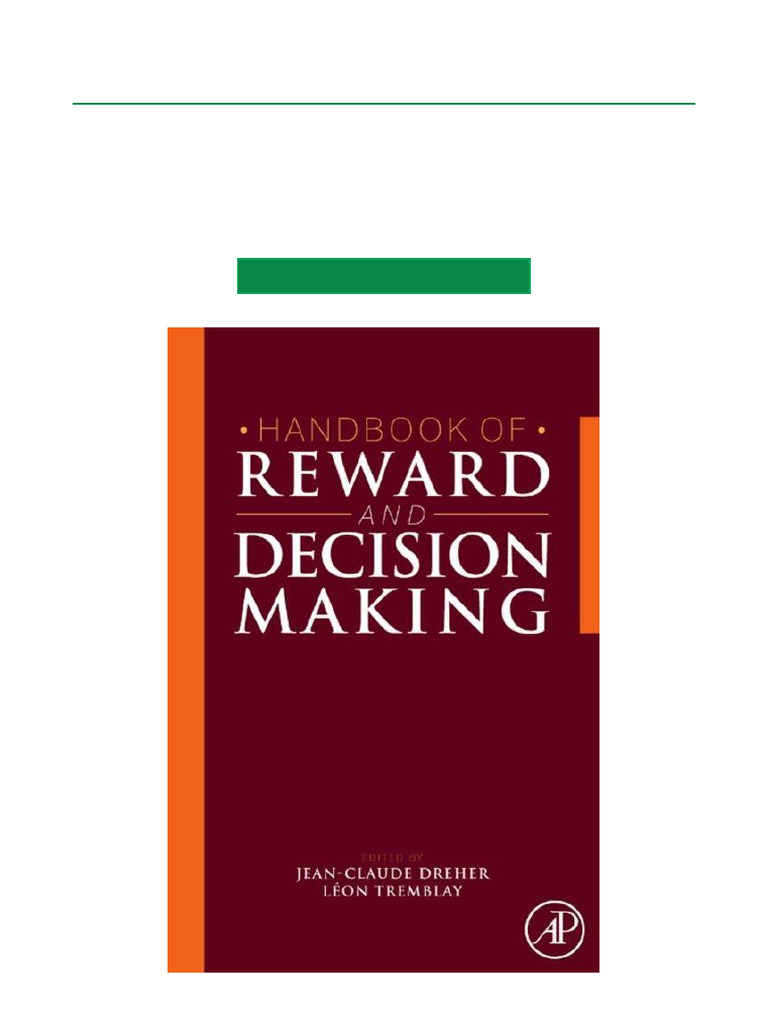 Exclusive Own Handbook of Reward and Decision Making All Chapters ...